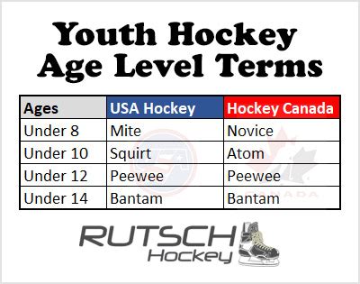 ice hockey systems age groups